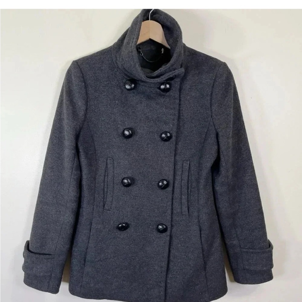 Aritzia Babaton pea coat-  grey wool